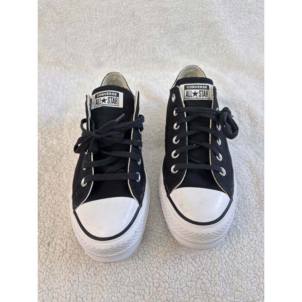 Converse Chuck Taylor All Star Move Platform Black Low Top Womens 9 Sneakers - Picture 8 of 9